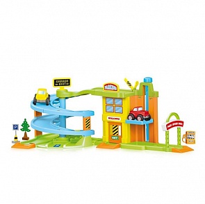 Большой Гараж с треком -2 уровня (Dolu, DL_5154)